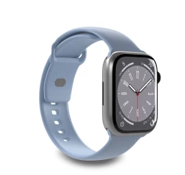 Silikoninis Dirželis apple Watch 38 40 41 Mm icon šviesiai Mėlynos Spalvos - 2 Vnt.
