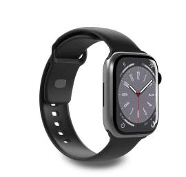 Silikoninis Dirželis, Skirtas apple Watch 42 44 45 49 Mm icon Juodos Spalvos - 2 Vnt.
