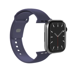 Silikoninis Dirželis, Skirtas apple Watch 44/45/46/49 Mm icon - Tamsiai Mėlynas