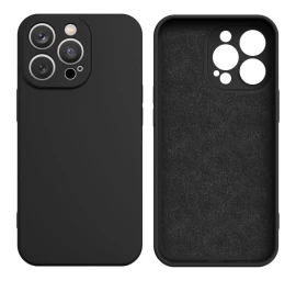 Silikoninis Galinis Dėklas, Skirtas samsung Galaxy S25 Edge Silikoninis Dėklas - Juodas