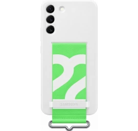 Silikoninis Guminis Dėklas Galaxy S22+ Silikono Dangtelis Baltas
