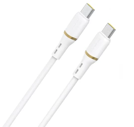 Silikoninis Kabelis Usb-c 60w 1 M - Baltas