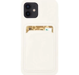 Silikoninis Kortelių Dėklas Piniginė Su Kišenėle Kortelėms Ir Dokumentams, Skirtas xiaomi Redmi 10x 4g / xiaomi Redmi Note 9 - Baltas