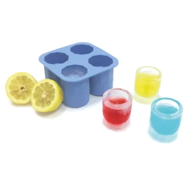 Silikoninis Ledo Kubelių Padėklas 4 X Shot Ledo Kubelių Padėklai