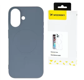 Silikoninis Magnetinis Dėklas samsung Galaxy S25 Silikoninis Dėklas magsafe - Pilkas