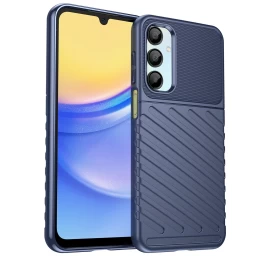 Silikoninis šarvuotas Dėklas samsung Galaxy A26 Thunder Case - Mėlynas