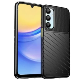 Silikoninis šarvuotas Dėklas samsung Galaxy A56/a36 Thunder Case - Juodas