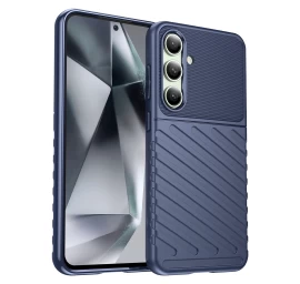 Silikoninis šarvuotas Dėklas samsung Galaxy S24 Fe Thunder Case - Mėlynas