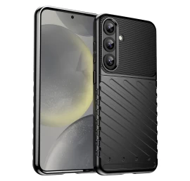 Silikoninis šarvuotas Dėklas samsung Galaxy S25+ Thunder Case - Juodas