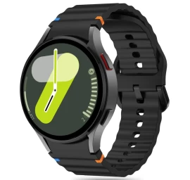 Silikoninis Sportinis Dirželis, Skirtas samsung Galaxy Watch 4/5/5 Pro/6/7/fe - Juodas
