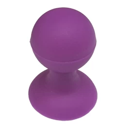 Silikoninis Telefono Laikiklis Su Siurbtuku Ir Apvalia Galvute Violetinės Spalvos