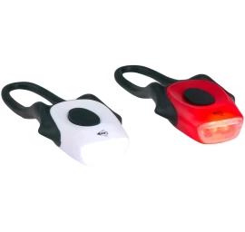 Silikono Led Dviračių žibintų Rinkinys Priekinis Ir Galinis Dunlop Pro