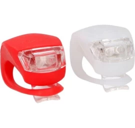 Silikono Led Dviračių žibintų Rinkinys Priekinis Ir Galinis Dunlop