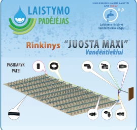 Šiltnamio laistymo sistema JUOSTA MAXI Vandentiekiui, IRAG02
