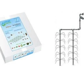 Šiltnamio laistymo sistema KETURKOJIS vandentiekiui 10/15m. 6m. (18 m²)