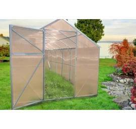 Šiltnamis CLASIC (plotis 2,5m) NANO polikarbonatas 4 mm, 6m