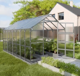 Šiltnamis KLASIKA HOUSE, 4, 98m2 , plotis 2,35 m, danga 6 mm, ilgis 2,12 m