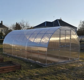 Šiltnamis KLASIKA TUBE 6m2 (plotis 3 m) danga 4 mm ilgis 2 m