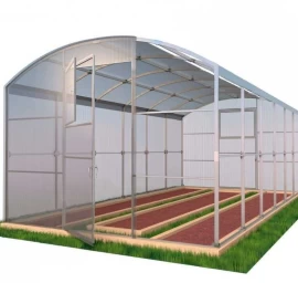 Šiltnamis Nova (plotis 2,5m), danga 4mm, 4m