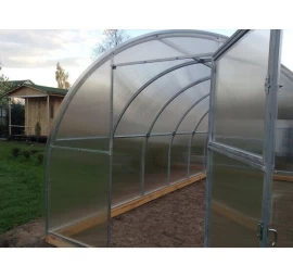 Šiltnamis SVAJONĖ KOMPAKT (plotis 2,4m), danga 4 mm 8 m