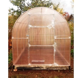 Šiltnamis SVAJONĖ KOMPAKT (plotis 2m), NANO polikarbonatas 4 mm 4 m