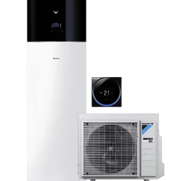 Šilumos siurblys Daikin Altherma 3 R 7 kW trifazis su integruotu 180l boileriu