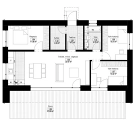 SIP skydų komplektas 80m2