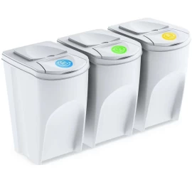 šiukšliadėžė 35 L Sortibox Rinkinys3 Vnt. Grey