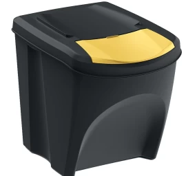 šiukšliadėžė 35 L Sortibox Rinkinys4 Vnt. Juodos Spalvos Perdirbimui