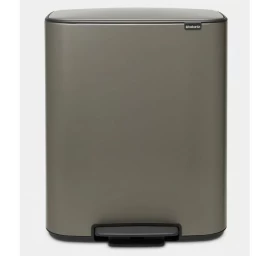 Šiukšlių dėžė Bo su pedalu 2x30L, platinos sp., 211546