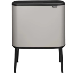 Šiukšlių dėžė Brabantia Bo Touch Bin 11 + 23 L, Soft Grey, 255007