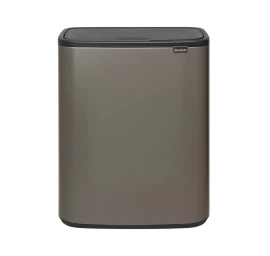 Šiukšlių dėžė Brabantia Bo Touch Bin 2x30L, platinum 221521