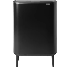 Šiukšlių dėžė Brabantia Bo Touch Bin Hi 2x30L, matinė juoda 130625