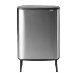Šiukšlių dėžė Brabantia Bo Touch Bin Hi 2x30L, matinio plieno sp. 130649