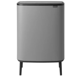 Šiukšlių dėžė Brabantia Bo Touch Bin Hi 60L, mineral concrete grey 130281