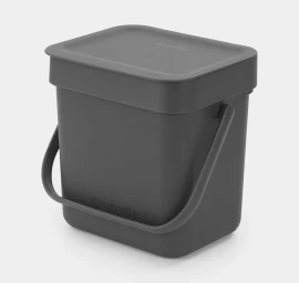 Šiukšlių dėžė Brabantia Sort &amp;amp; Go 3L Grey