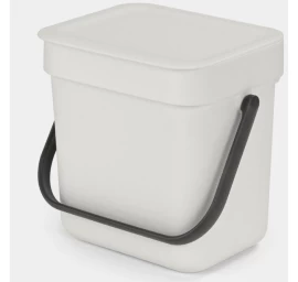 Šiukšlių dėžė Brabantia Sort &amp;amp; Go 3L Light Grey