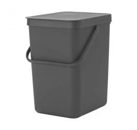 Šiukšlių dėžė Brabantia Sort &amp; Go 25 l, pilka 129940