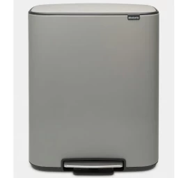 Šiukšlių dėžė su pedalu BO 60L mineral concrete grey 211348