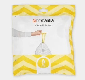 Šiukšlių maišai Brabantia A 3L (dalytuve 40 vnt)