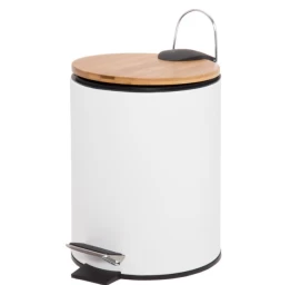 Šiuškliadėžė Woody 4Living, 3 L, balta, 325449