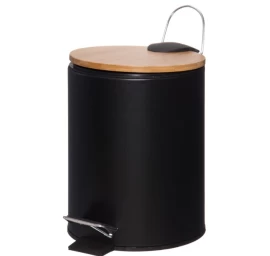 Šiuškliadėžė Woody 4Living, 3 L, juoda, 25449