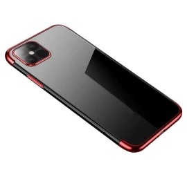 Skaidrios Spalvos Gelinis Dėklas Su Metaliniu Apvadu Samsung Galaxy S21+ 5g (s21 Plus 5g) Raudonas Skaidrios Spalvos Gelinis Dėklas Su Metaliniu Apvadu Samsung Galaxy S21+ 5g (s21 Plus 5g) Raudonas