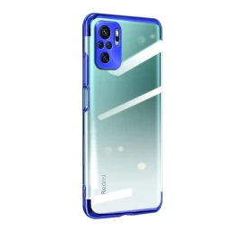 Skaidrios Spalvos Gelinis Dėklas Su Metaliniu Apvadu Xiaomi Redmi Note 10 5g / Poco M3 Pro Blue Skaidrios Spalvos Gelinis Dėklas Su Metaliniu Apvadu Xiaomi Redmi Note 10 5g / Poco M3 Pro Blue