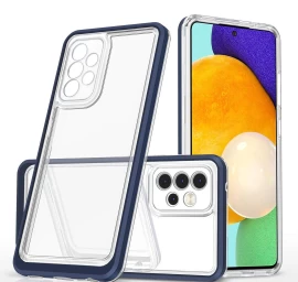 Skaidrus 3-in-1 Dėklas Samsung Galaxy A13 5g Frame Gel Cover Blue