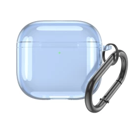 Skaidrus airpods 4 Dėklas - Mėlynas