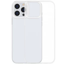 Skaidrus Gelinis Dėklas iphone 13 Pro Max Simple Series Case Transparent