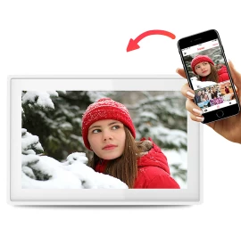 Skaitmeninis Nuotraukų Rėmelis 10,1&#039;&#039; 16gb Microsd Wifi Frameo Pff-1021w - Baltas