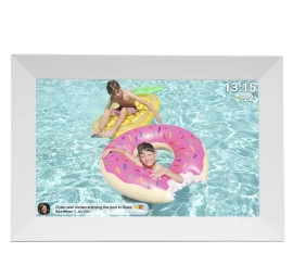 Skaitmeninis Nuotraukų Rėmelis 10,1&#039;&#039; 16gb Microsd Wifi Garsiakalbis Mp4 Frameo Pff-1024w - Baltas