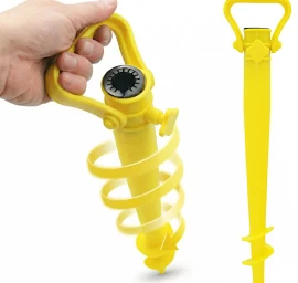 Skėčio Pagrindas Plastikinis Varžtas 39cm Geltonas